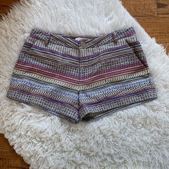 Rebecca Minkoff Women’s 4 Multicolor Andy Cotton Shorts - Picture 2 of 13